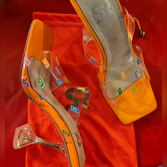 GSUWOO So Real clear heels with logo - Picture 4 of 5